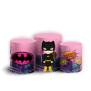 Capas Trio Cilindro Sublimado Veste Fácil - Batgirl