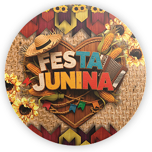 Capa Mini Painel Sublimado - Festa Junina