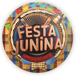 Capa Mini Painel Sublimado - Festa Junina