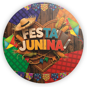 Capa Mini Painel Sublimado - Festa Junina