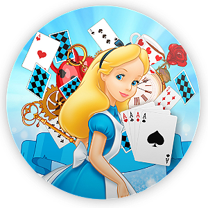 Capa Mini Painel Sublimado - Alice