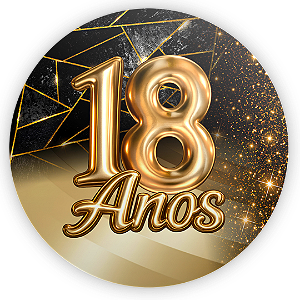 Capa Mini Painel Sublimado - 18 Anos