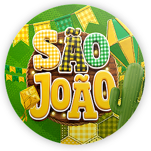 Capa Painel Redondo Sublimado - São João