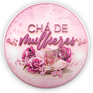 Capa Painel Redondo Sublimado - Cha de Mulheres
