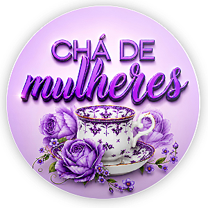 Capa Painel Redondo Sublimado - Cha de Mulheres