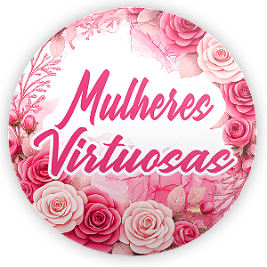 Capa Painel Redondo Sublimado - Cha de Mulheres