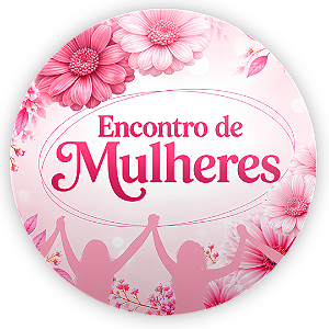 Capa Painel Redondo Sublimado - Cha de Mulheres