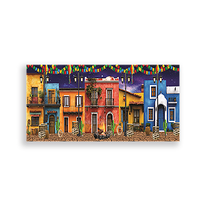 Capa Painel Retangular Sublimado - Festa Junina