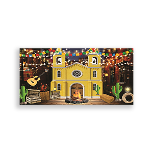 Capa Painel Retangular Sublimado - Festa Junina