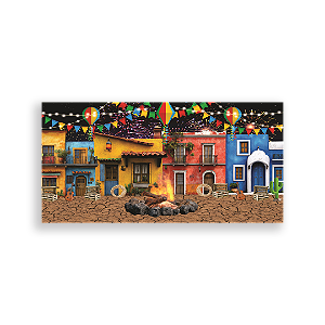 Capa Painel Retangular Sublimado - Festa Junina