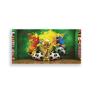 Capa Painel Retangular Sublimado - Copa do Mundo Brasil