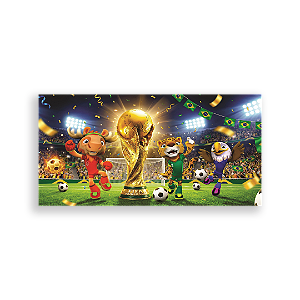 Capa Painel Retangular Sublimado - Copa do Mundo Brasil