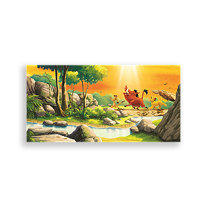 Capa Painel Retangular Sublimado - Rei Leão