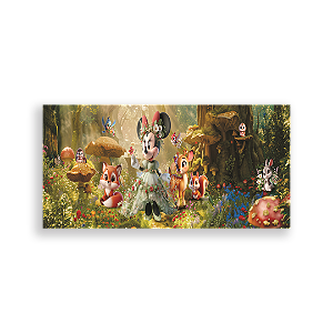 Capa Painel Retangular Sublimado - Minnie Bosque