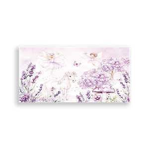 Capa Painel Retangular Sublimado - Fadinha Roxa