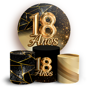 Capas Painel Redondo e Trio Cilindro Sublimado - 18 Anos