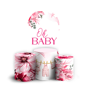 Capas Faixa Lateral e Trio Cilindro Sublimado Veste Fácil - Oh Baby
