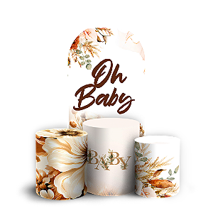 Capas Faixa Lateral e Trio Cilindro Sublimado Veste Fácil - Oh Baby