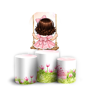 Capas Faixa Lateral e Trio Cilindro Sublimado Veste Fácil - Jardim