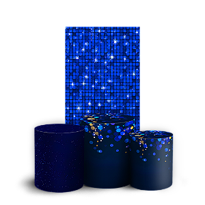 Capas Faixa Lateral e Trio Cilindro Sublimado Veste Fácil - Glitter