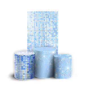 Capas Faixa Lateral e Trio Cilindro Sublimado Veste Fácil - Glitter
