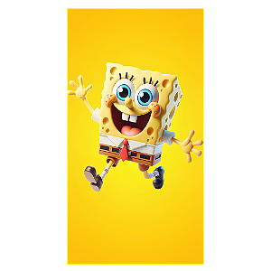 Capa Faixa Lateral Sublimado - Bob Esponja