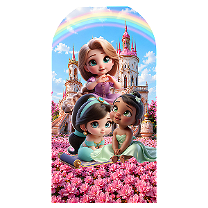 Capa Faixa Lateral Sublimado - Princesas