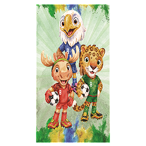 Capa Faixa Lateral Sublimado - Copa do Mundo Brasil