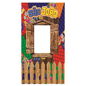 Capa Painel Interativo Vazado Sublimado - Festa Junina