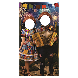Capa Painel Interativo Vazado Sublimado - Festa Junina