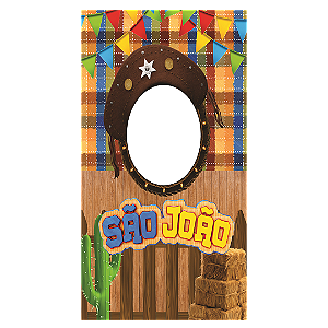Capa Painel Interativo Vazado Sublimado - Festa Junina