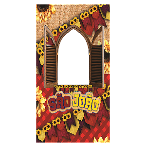 Capa Painel Interativo Vazado Sublimado - Festa Junina