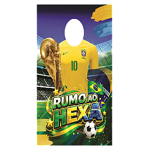 Capa Painel Interativo Vazado Sublimado - Copa do Mundo Brasil