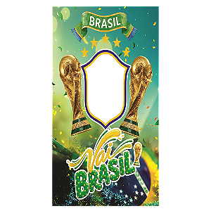 Capa Painel Interativo Vazado Sublimado - Copa do Mundo Brasil