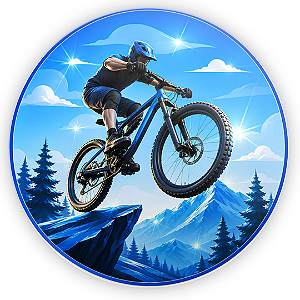 Capa Painel Redondo Sublimado - Bicicleta Bike