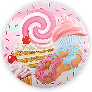 Capa Mini Painel Sublimado - Doces