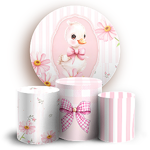 Capas Painel Redondo e Trio Cilindro Sublimado - Ganso