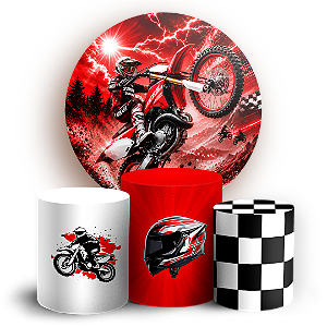 Capas Painel Redondo e Trio Cilindro Sublimado - Bicicleta Bike
