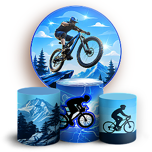 Capas Painel Redondo e Trio Cilindro Sublimado - Bicicleta Bike