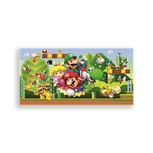 Capa Painel Retangular Sublimado - Mario Bros