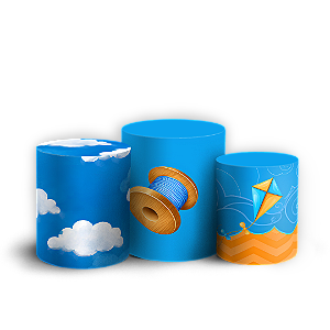 Capas Trio Cilindro Sublimado Veste Fácil - Pipa