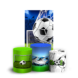 Capas Faixa Lateral e Trio Cilindro Sublimado Veste Fácil - Futebol