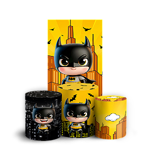 Capas Faixa Lateral e Trio Cilindro Sublimado Veste Fácil - Batman Baby