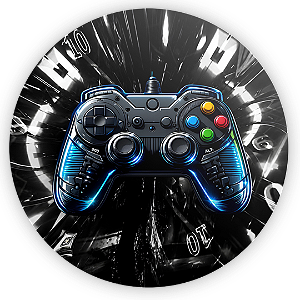 Capa Painel Redondo Sublimado - Gamer