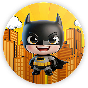 Capa Painel Redondo Sublimado - Batman Baby
