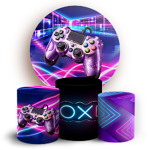 Capas Painel Redondo e Trio Cilindro Sublimado - Gamer