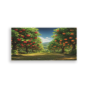Capa Painel Retangular Sublimado - Árvores de Frutas