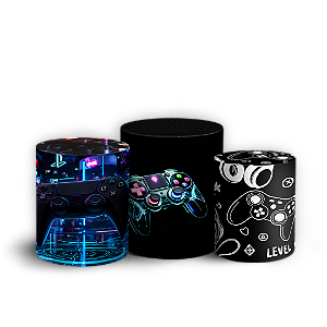 Capas Trio Cilindro Sublimado Veste Fácil - Gamer