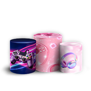 Capas Trio Cilindro Sublimado Veste Fácil - Gamer