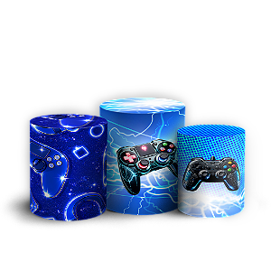 Capas Trio Cilindro Sublimado Veste Fácil - Gamer